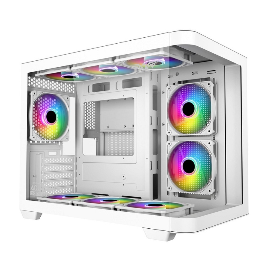Armaggeddon Gaming Case M-ATX AQUARON X-CURVE 285 White