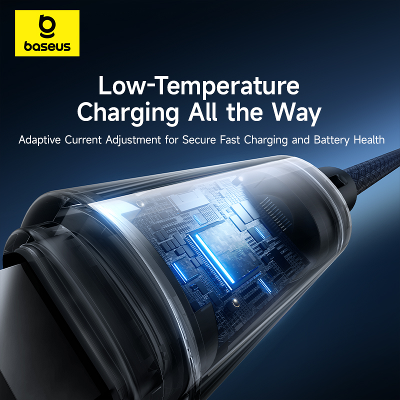 Baseus Cable Lightning to USB-C Lit Button Series 20W 1m Cosmic Black