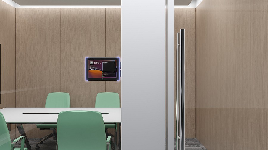 Yealink Teams Room Scheduling Panel for Booking & Status with 8 Touch, PoE, Wi-Fi/BT, RFID/NFC RoomPanelE2
