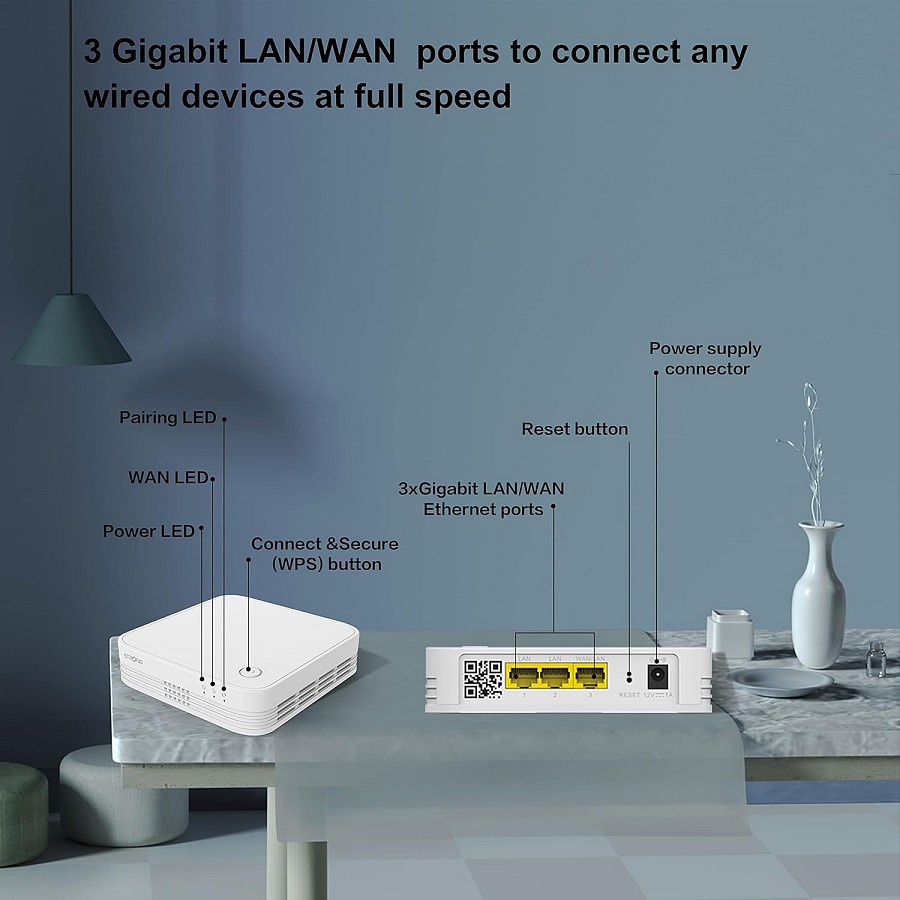 Strong Mesh AC1200 Whole Home Wi-Fi Mesh System (3 Pack) MESHTRI1200UK