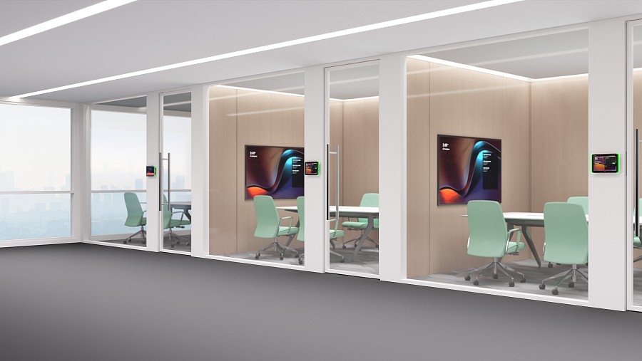 Yealink Teams Room Scheduling Panel for Booking & Status with 8 Touch, PoE, Wi-Fi/BT, RFID/NFC RoomPanelE2