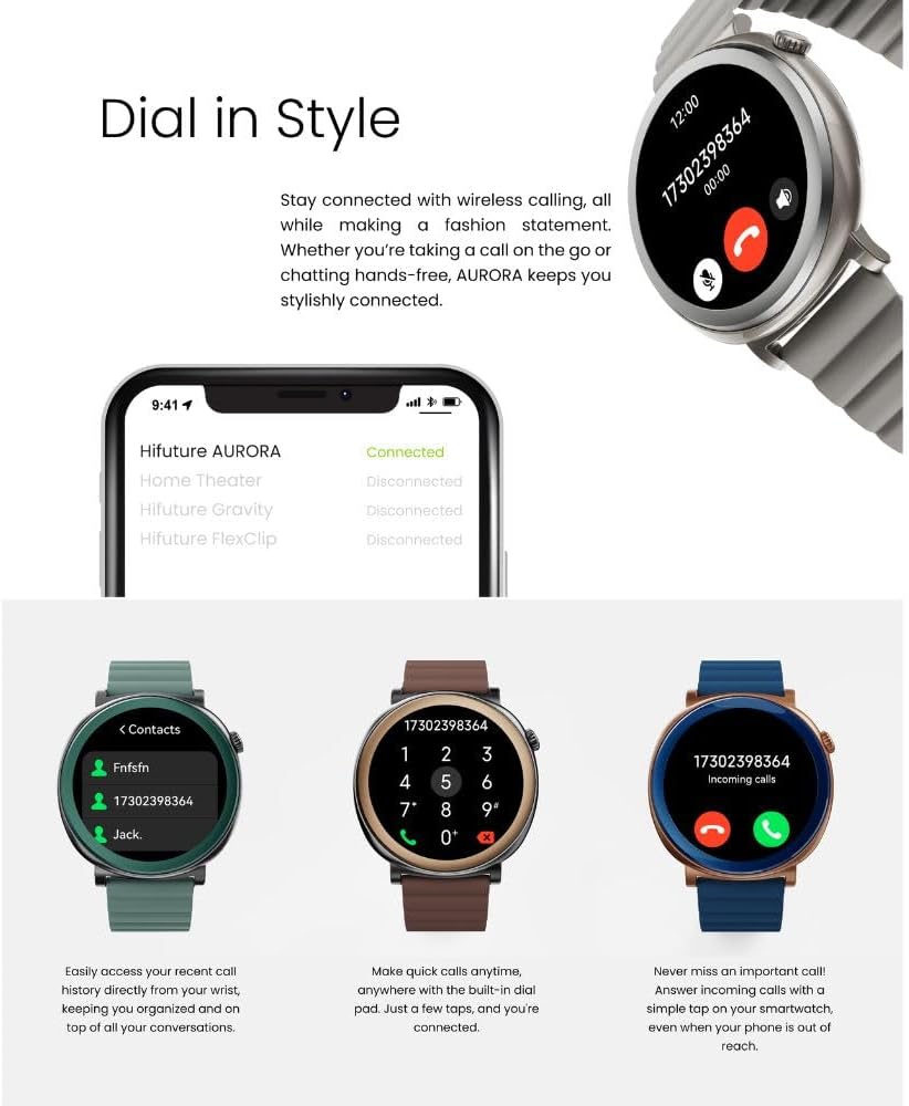 HiFuture Fashion SmartWatch AURORA Green/Black