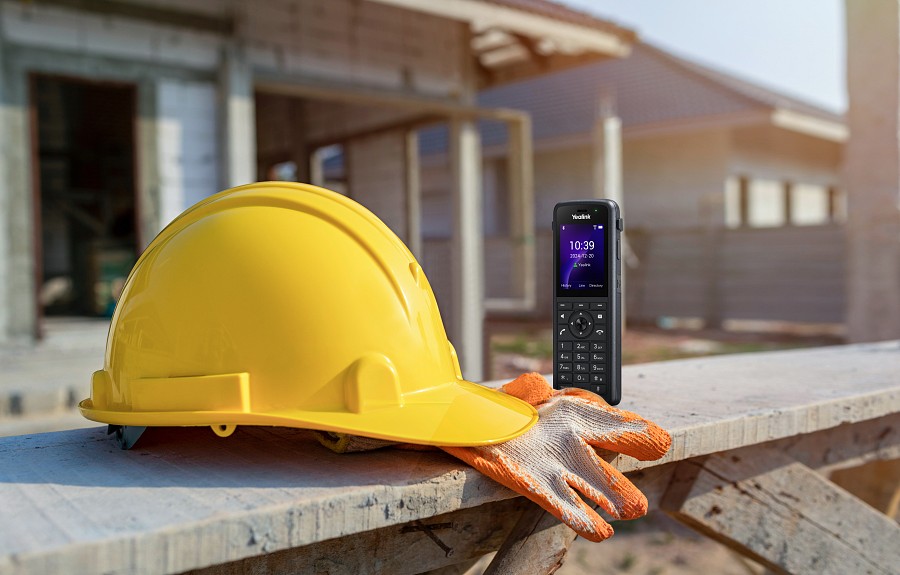 Yealink IP Phone Cordless Wi-Fi 6 Handset Ruggedized IP67 Roaming Dual Band with Bluetooth AX86R