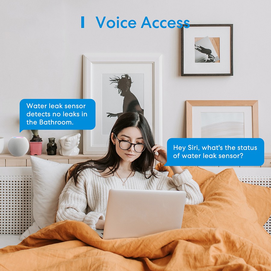 Meross Homekit Smart Water Leak Sensor MS400HK-UK