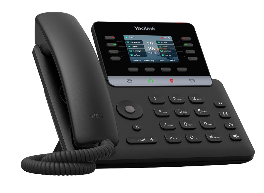 Yealink IP Phone Desktop PoE 2.8 Gigabit, USB, Expansion & Color Screen T73U