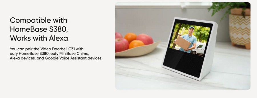 Anker Eufy Security Video Doorbell C31 2K