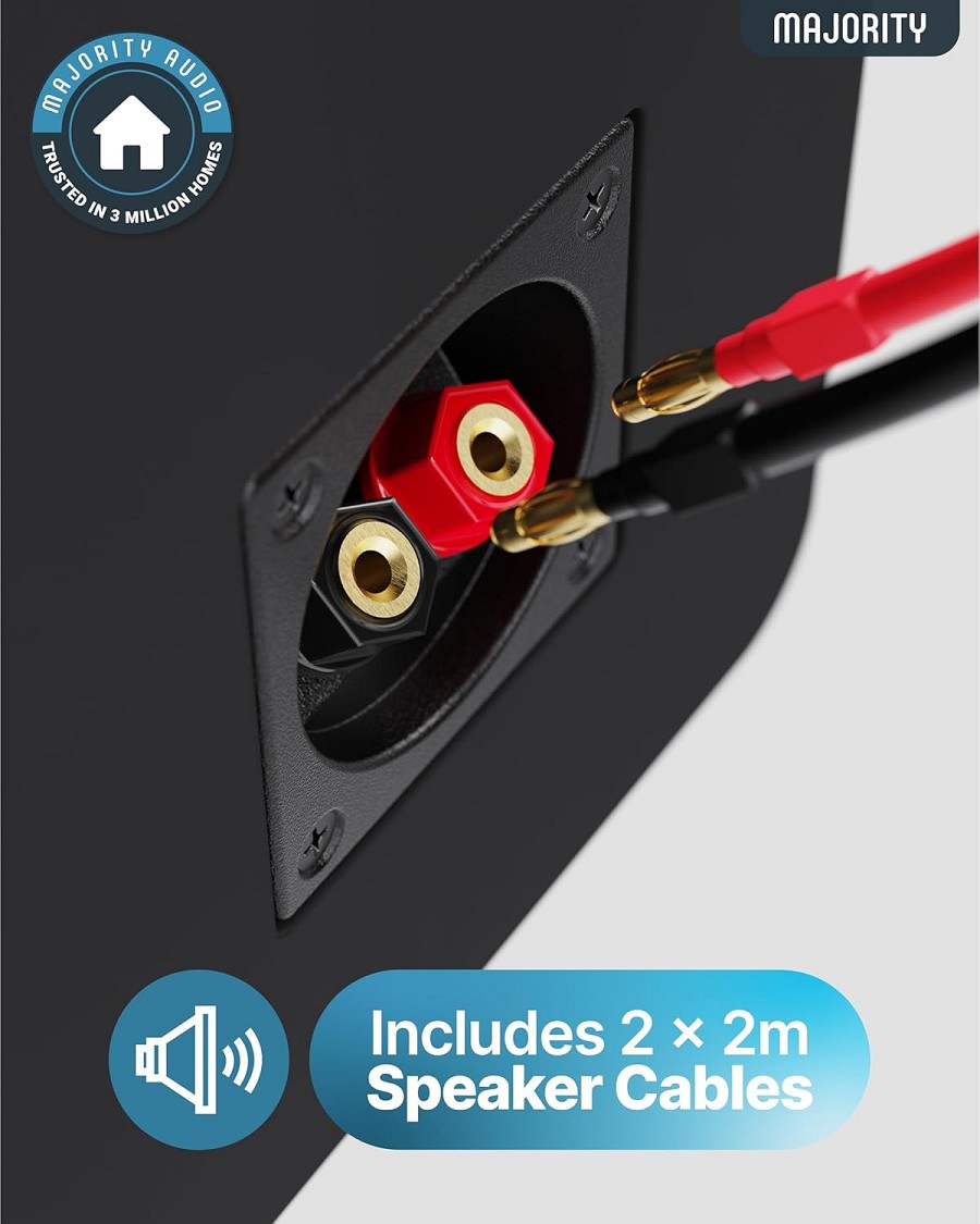 Majority Speakers Passive 2.0 Set D70X 60W Black (pair)