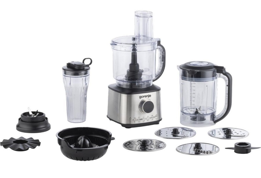 Gorenje Kitchen Blender Food Processor 1500W with 8 attachments SBR1500E Black/Inox