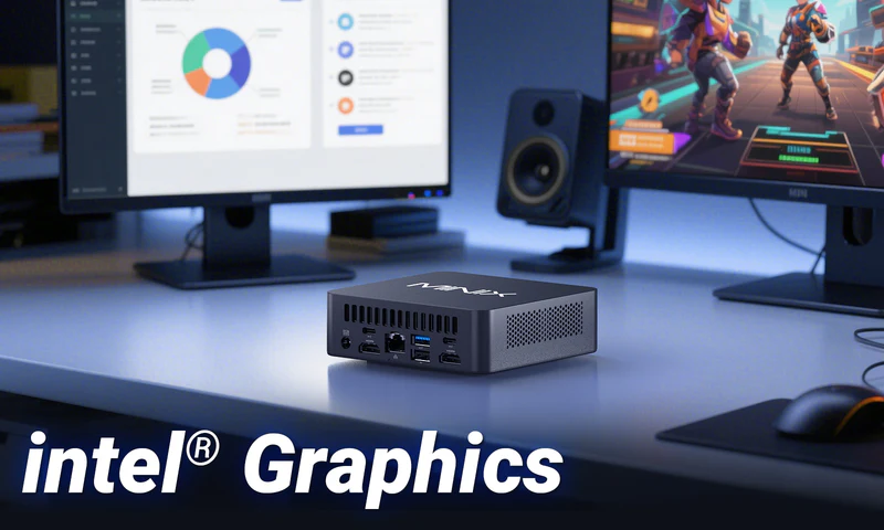 MINIX Mini PC Intel Core 3 N355 16GB DDR5, 512GB SSD, Triple Display Win 11 Pro NUC355