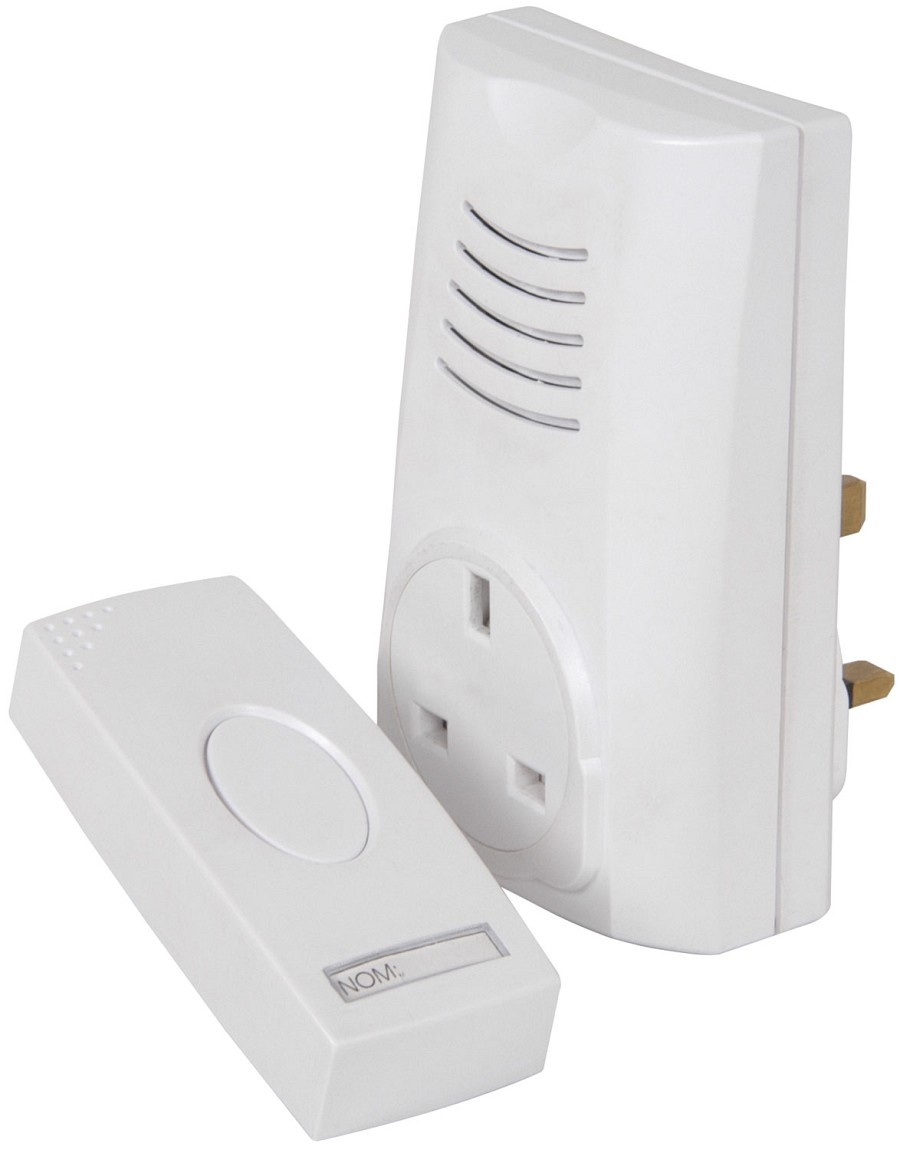 Mercury DB300 Wireless DoorBell Plug-in & Plug-Through 350.300UK