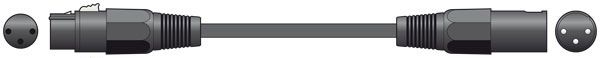 Chord Classic XLR M-F 3.0m Black  190.096UK