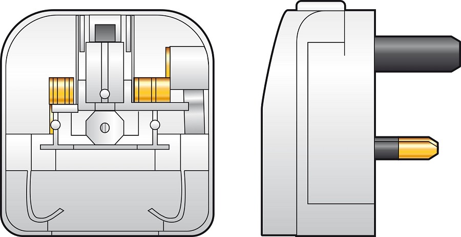 Mercury 2 Pin Plug to UK Plug Converter 429.821UK