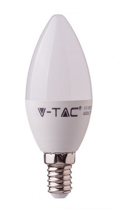 V-TAC LED Bulb E14 Candle 5.5W WW 3000K 171
