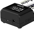 Uniross UCX004 Smart Charger for NiMH and Lithium Batteries (USB & 12V Powered) with LCD Display