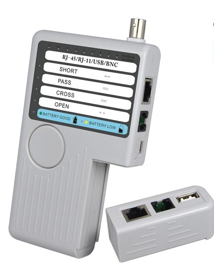 Noyafa Network Cable Tester 4-In-1 for USB, BNC, RJ11 and RJ45 Connections NF-3468