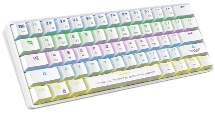 Armaggeddon MBA-61R White Wireless Bluetooth Mechanical Keyboard 61 Blue Keys