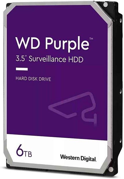 Western Digital PURPLE 3.5 DVR HDD 6TB 256MB WD64PURZ