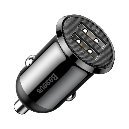 Baseus GRAIN Pro Car Charger 4.8A Black