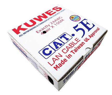 Kuwes CAT5E UTP Pure Copper Indoor 100m Grey