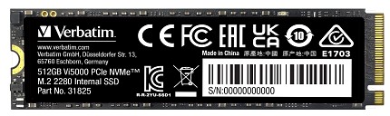 Verbatim SSD NVME M2 Gen4 512GB VI5000