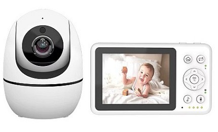 Bonoch BBM12 Portable Baby Monitor 3.2 and PT Camera with Audio