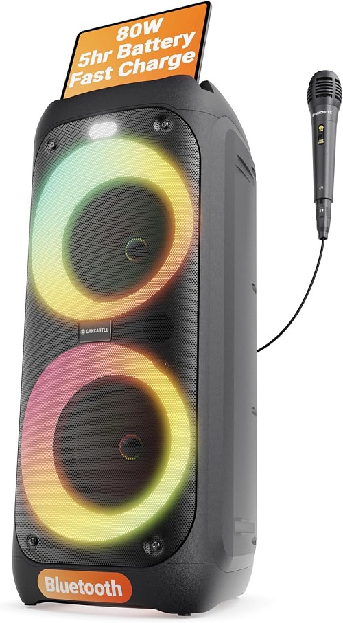 Majority PS200 Oakcastle Portable Karaoke Speaker 80W/BT/USB