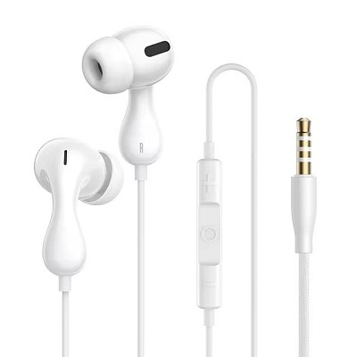 Baseus Headphones In Ear Wired 3.5mm HiRes HZ20 White
