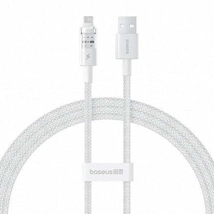 Baseus Cable Lightning to USB-A Gem Series 1m Moon White