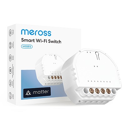 Meross Homekit Smart Wi-Fi In-Wall Switch 10A (Matter) MSS815MA-UN