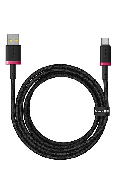 Baseus Cable USB-C to USB-A Dura Series Braided 2.0m Black+Red