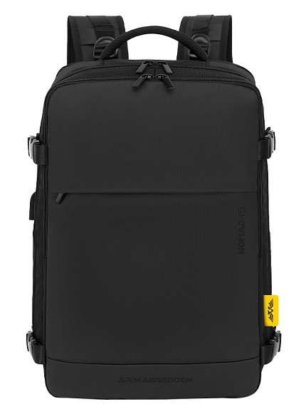 Armaggeddon Gaming Bag with Lock, USB-C, Splashproof NOMAD-15 Carbon