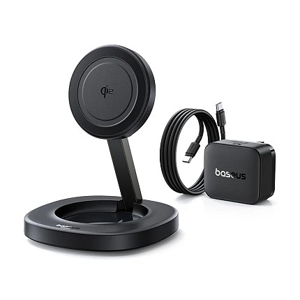Baseus Charger Desktop Wireless 15W Qi2 Incl Cable+20W Charger ENERFILL FF11