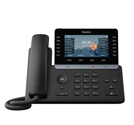 Yealink IP Phone Desktop PoE 5.5 Gigabit, Color Screen, USB, Expansion, Bluetooth & Wi-Fi T85W