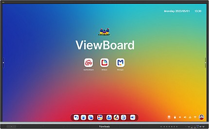Viewsonic Viewboard Interactive Display Touch 65 4K WriteAway, NFC,Palm Rejection, Google EDLA IFP6551-3C